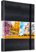 Ohuhu Mixed Media Sketchbook – 200gsm Heavyweight Paper, 10.8"x8.3"