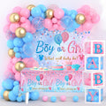 Jolof Store 154pc Gender Reveal Decoration Set | Balloon Arch & Baby Boxes