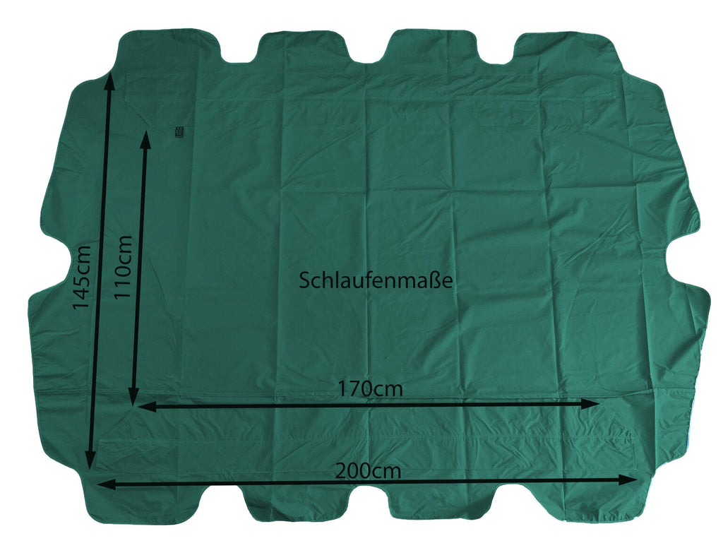 Universal 3-Seater Swing Replacement Roof - Green Polyester