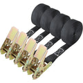LOLYSIC 4Pcs Heavy Duty Ratchet Straps | 6M Endless Tie Down Belts