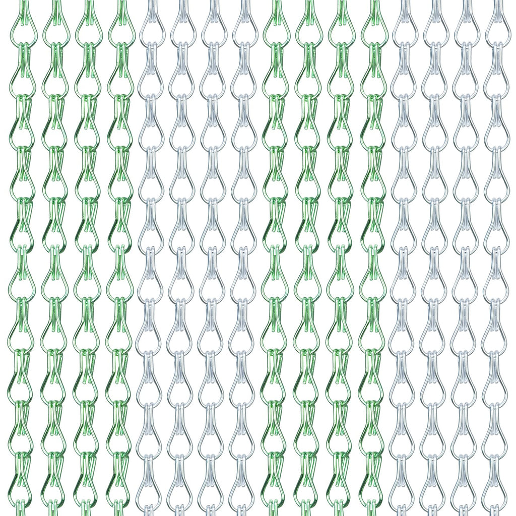 Lymmiytc Aluminum Chain Door Fly Screen - 90x210cm Metal Insect Curtain