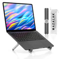 MAZALAK Laptop Stand for Desk, Foldable Aluminium Laptop Riser, Portable Height Adjustable Computer Stand, Ergonomic Holder Compatible with MacBook - image 1