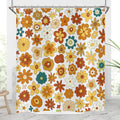 Hnmdmyi Retro Boho Floral Shower Curtain | Waterproof Polyester Decor