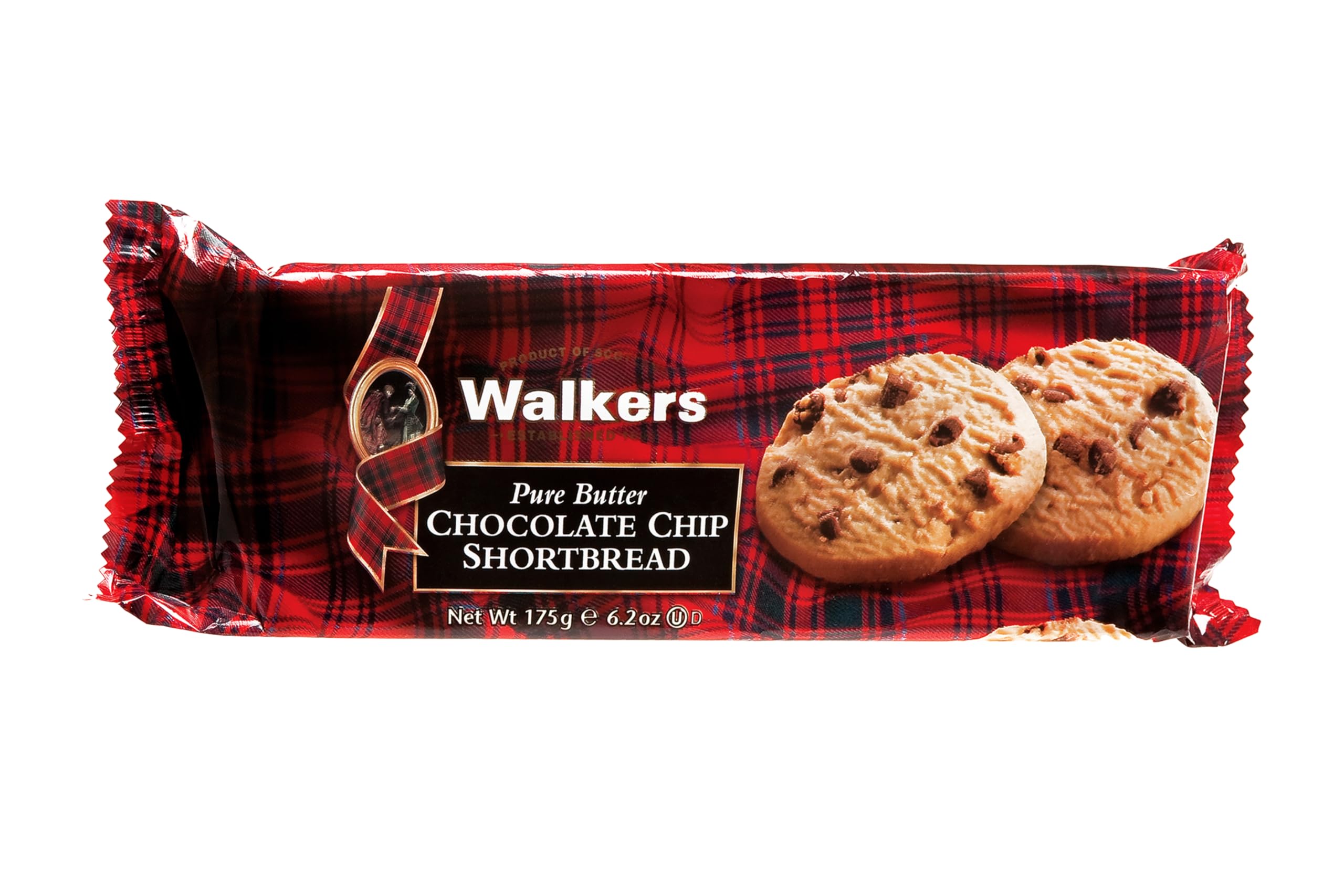 Walker's Chocolate Chip Shortbread – Pure Butter Scottish Cookies (12 Pack)