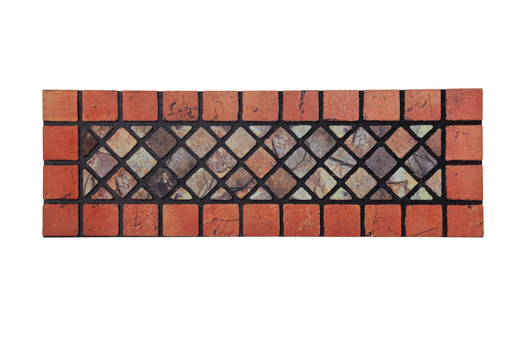 Nicoman Eco-Friendly Narrow Doormat – Recycled Rubber 4 Pack, 75x25cm