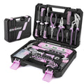 Enventor Pink 108-Piece General Household Hand Tool Kit with Toolbox