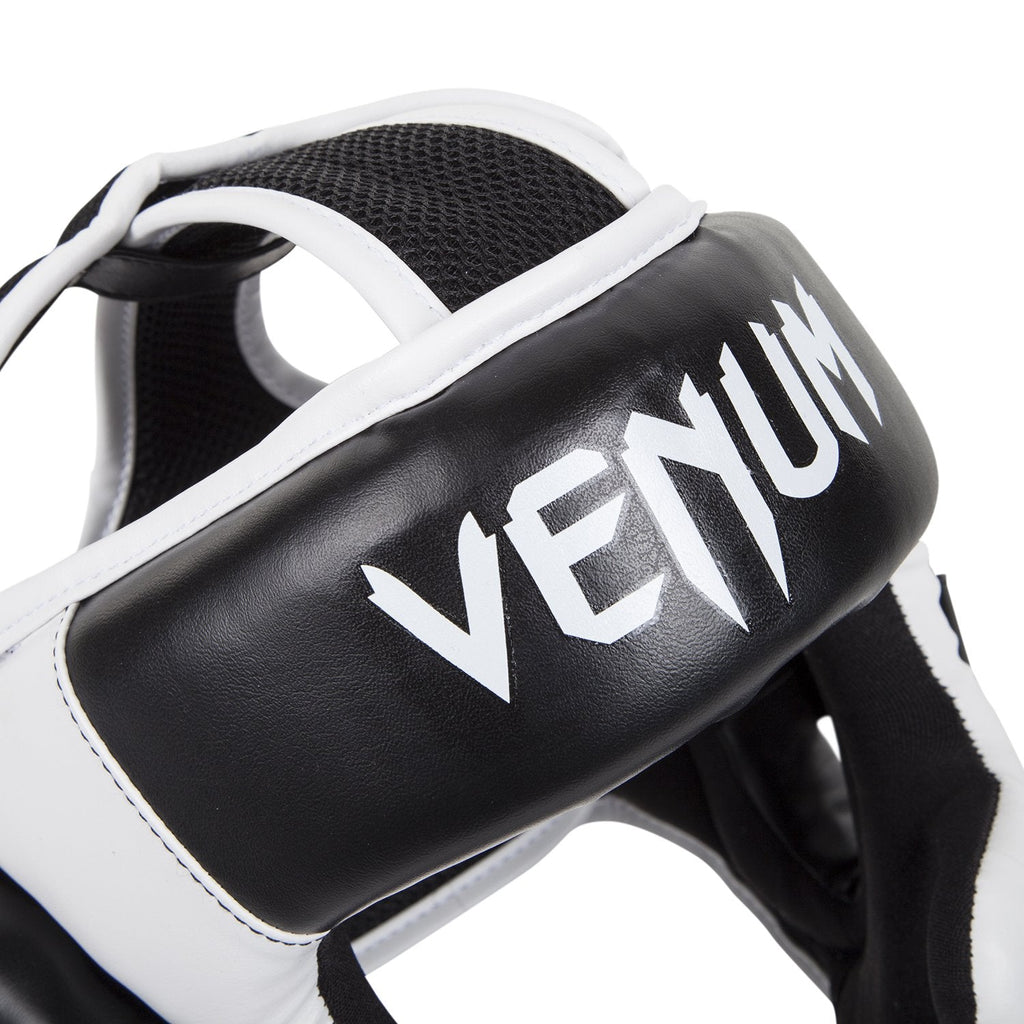 Venum Challenger 2.0 Boxing Headgear – Skintex Leather – Black/White