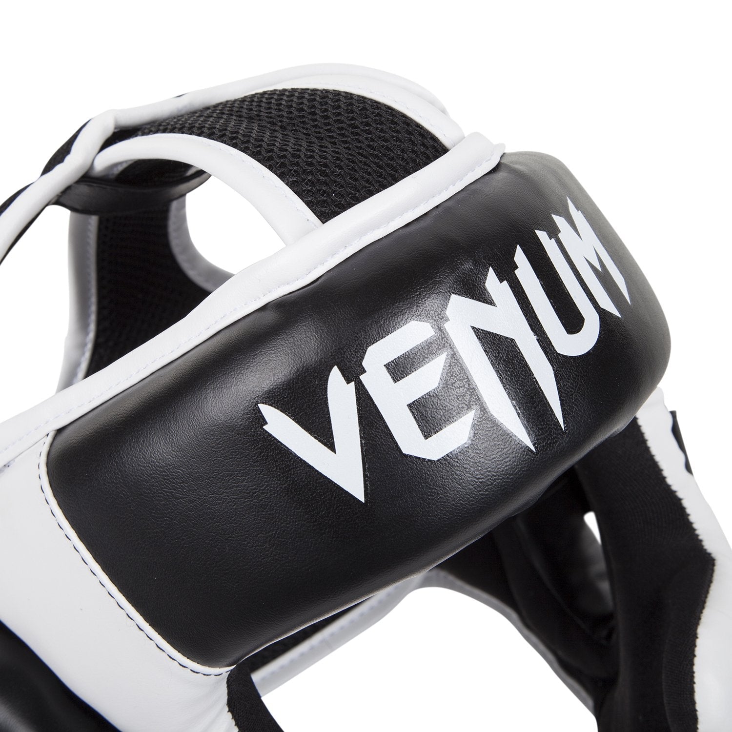 Venum Challenger 2.0 Boxing Headgear – Skintex Leather – Black/White