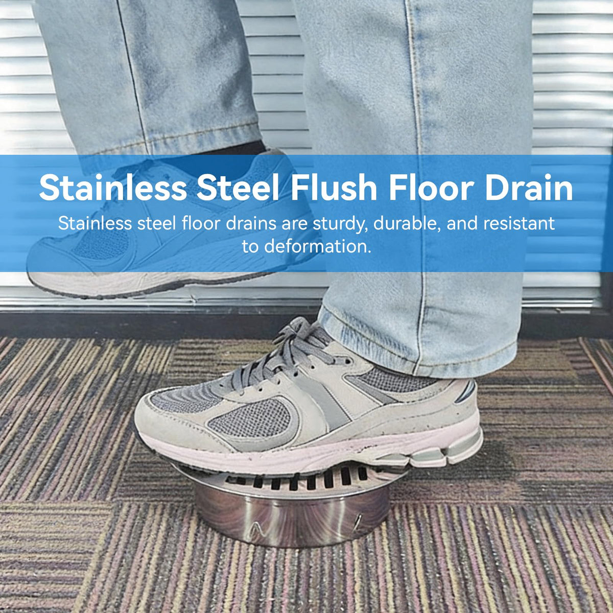 Removable Floor Drain Cover for Outdoor Balcony Yard 75 Flat - image 3