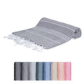 MEBY XXL Sauna Towel | 100% Cotton Turkish Hammam Beach Towel – Dark Grey