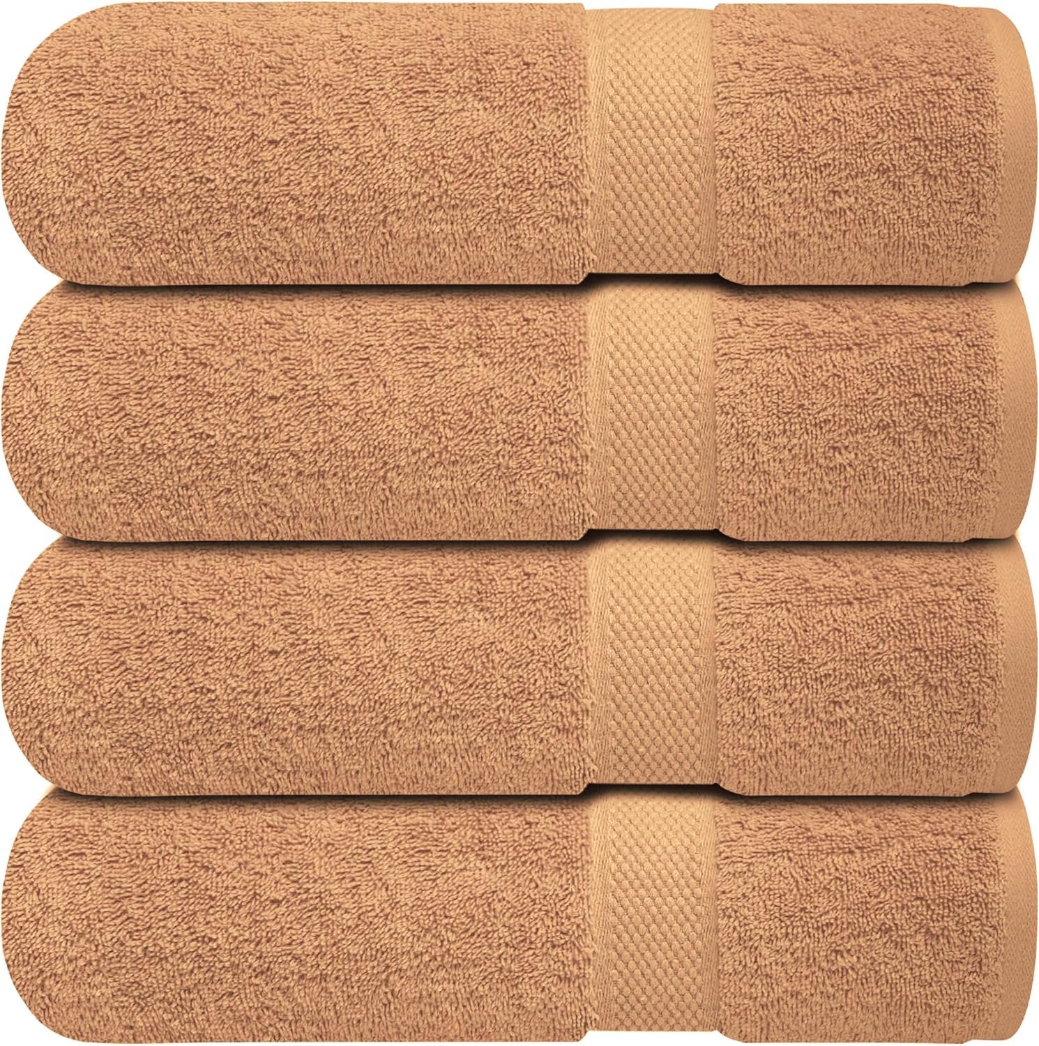 Infinitee Xclusives 100% Cotton Bath Towels Set of 4 - Cosmic Sand