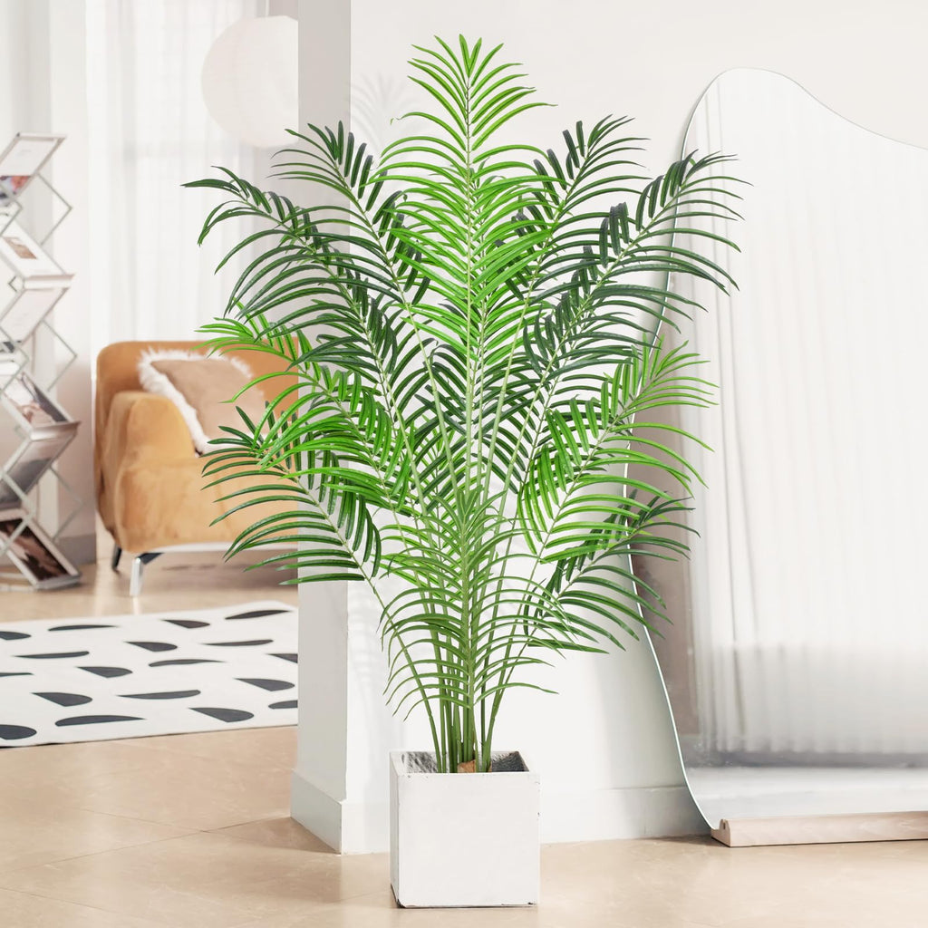 Keeplush 170CM Artificial Palm Tree | Tall Faux Areca Palm with Real Bark
