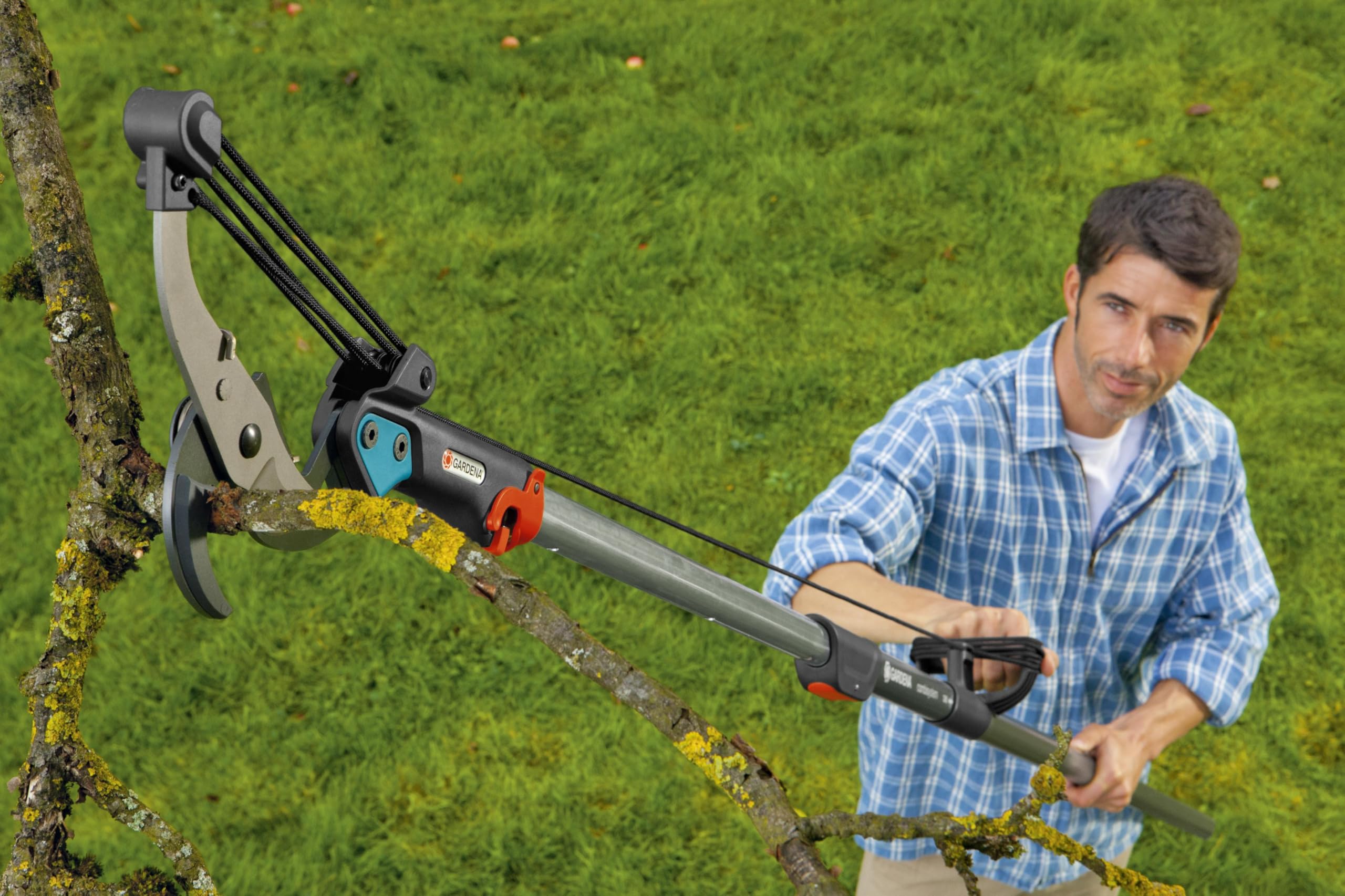 Gardena Combisystem Anvil Branch Pruner – 35mm Cut with 5-Fold Transmission