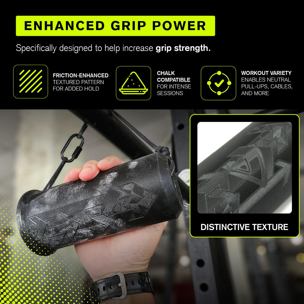Duonamic Switch Pull Up Grips | 3-Size Climbing Grip Strength Trainer