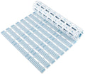 WELTRXE Non-Slip Bath Mat – 68x40cm Anti-Mould TPE Shower Mat, Blue