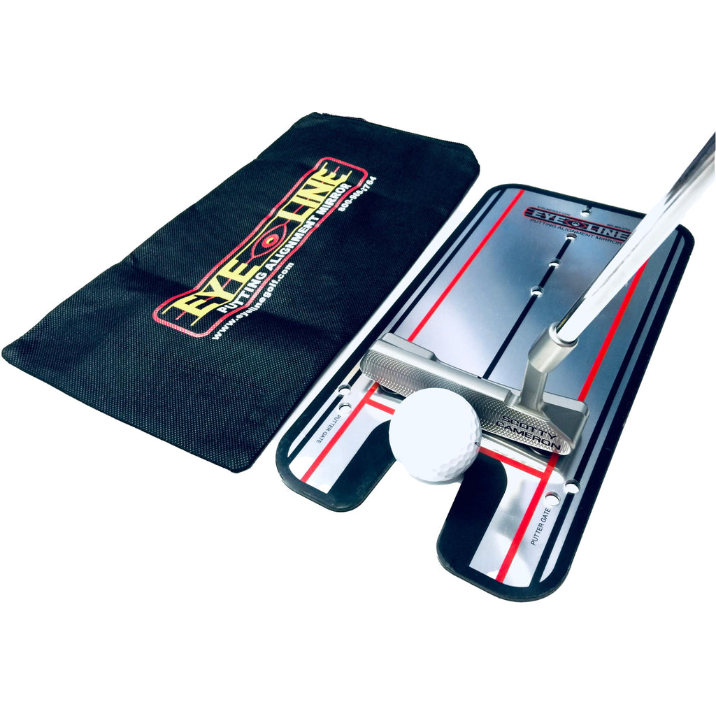 EyeLine Golf Putting Alignment Mirror – Portable 12x6 Training Aid