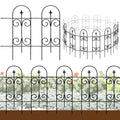 Thealyn Rustproof Wrought Iron Garden Fence – 82cm x 6.1m Animal Barrier