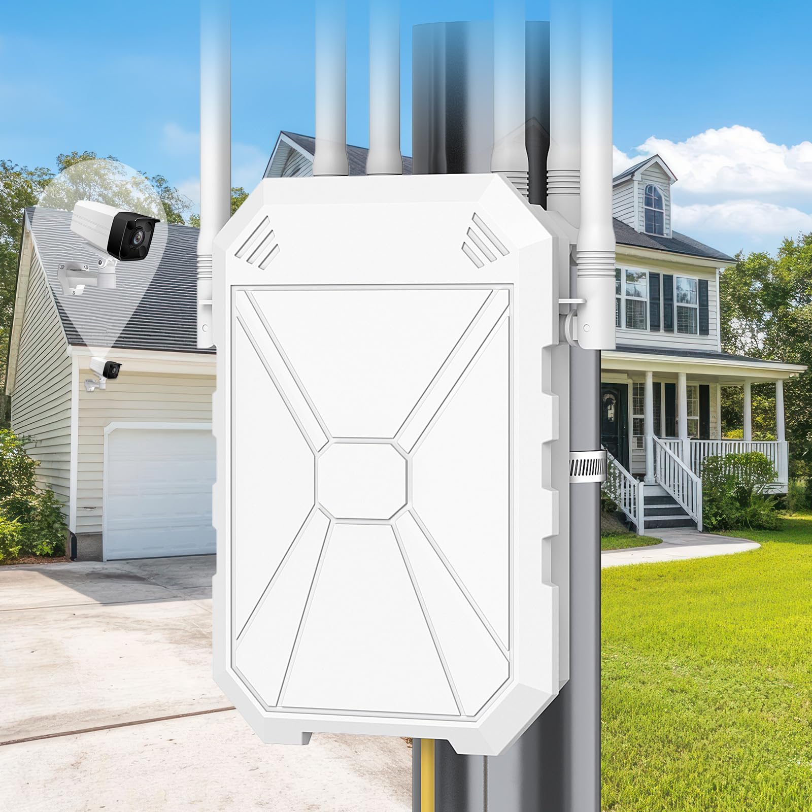 Jolof Store N300 Outdoor WiFi Extender | IP67 Weatherproof PoE AP