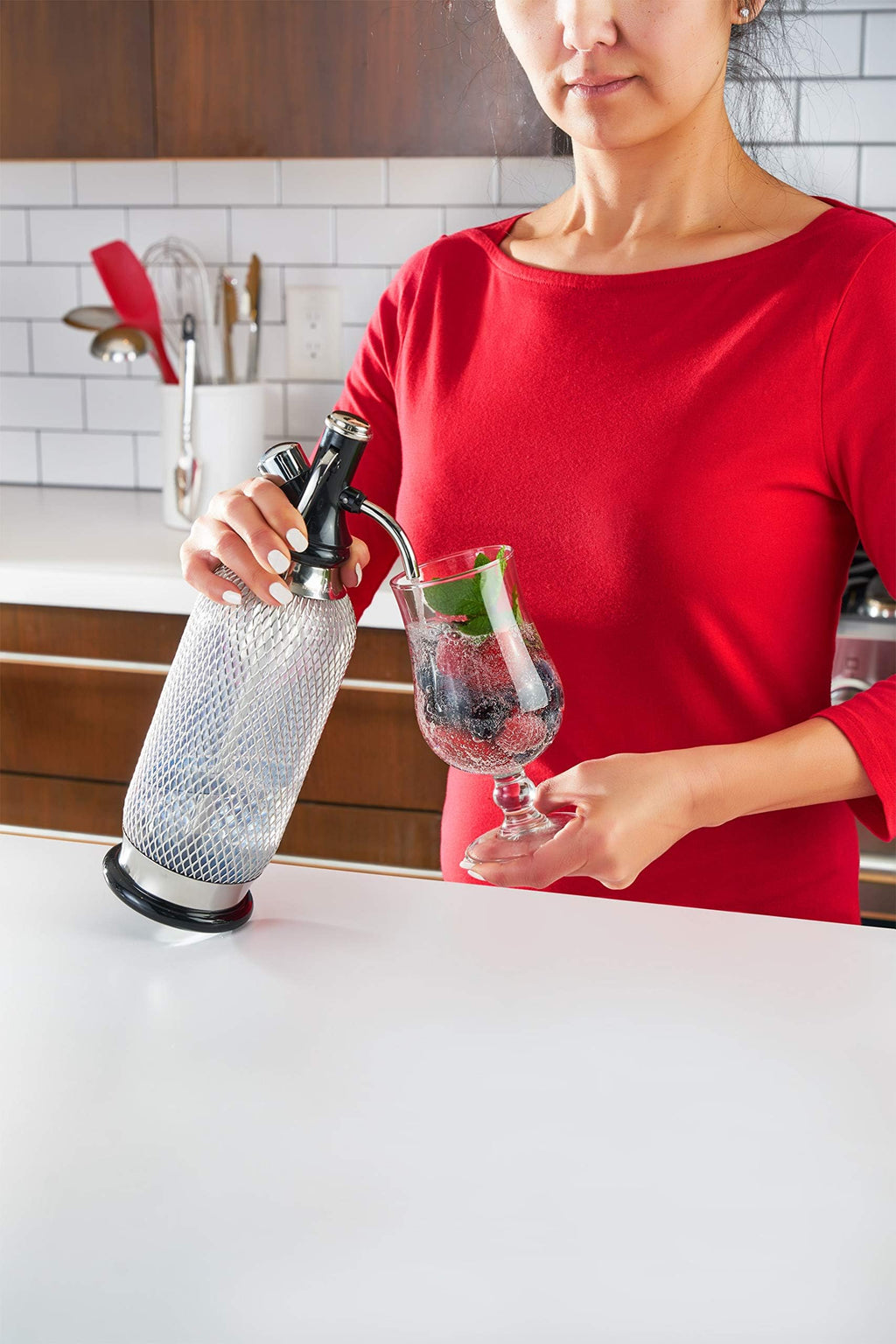 iSi Sodamaker Classic 1.0L Stainless Steel Soda Siphon & Water Bubbler