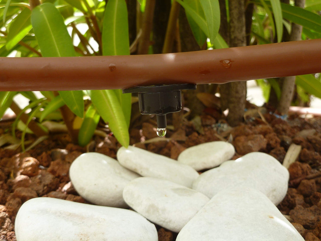 S&M Drip Irrigation Pipe - 16mm x 50m Brown Polyethylene Hose
