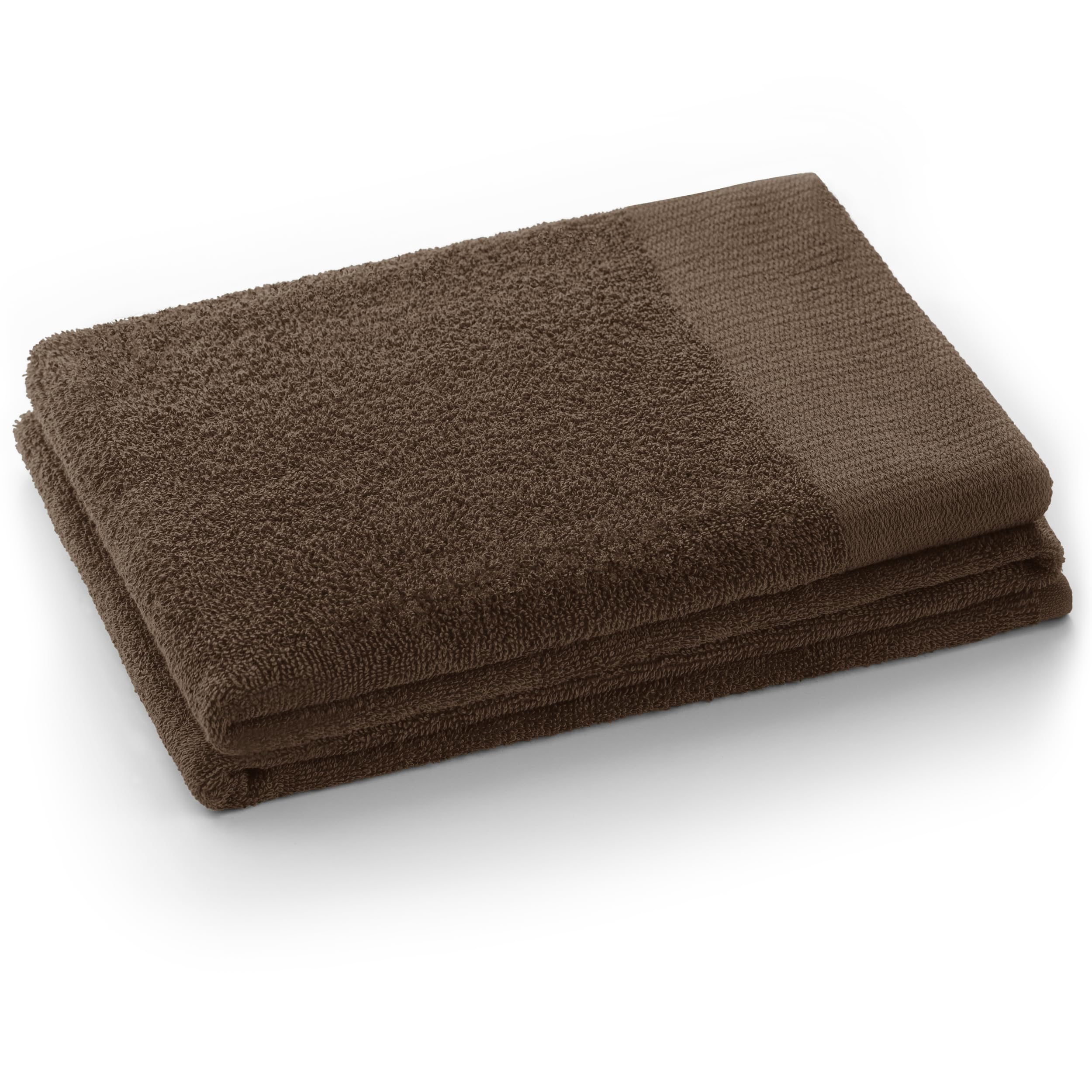 AmeliaHome Amari Bath Towel | 100% Cotton Absorbent 70x140cm - Brown