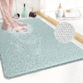 Corner Shower Mat – 21 Inch Non-Slip Loofah PVC Bath Mat