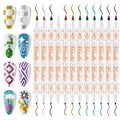 EBANKU 12 Colors Double Ended Nail Art Pens – Quick-Drying Acrylic Markers