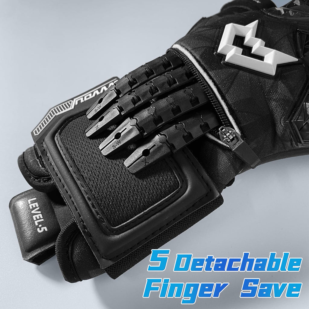 WVVOU Goalkeeper Gloves – Pro Soccer Goalie Gloves with Fingersave
