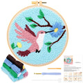 JSRQT Hummingbird Punch Needle Embroidery Kit for Beginners | DIY Craft