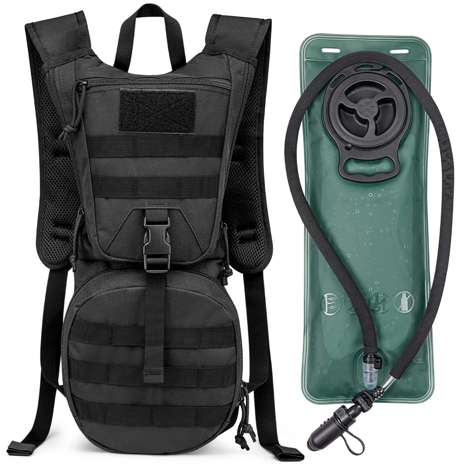 G4Free Military Hydration Backpack | 2.5L Bladder Tactical Molle Pack