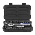 WORKPRO 39-Piece Socket Set | 1/4" & 3/8" Metric/SAE Ratchet Wrench Kit