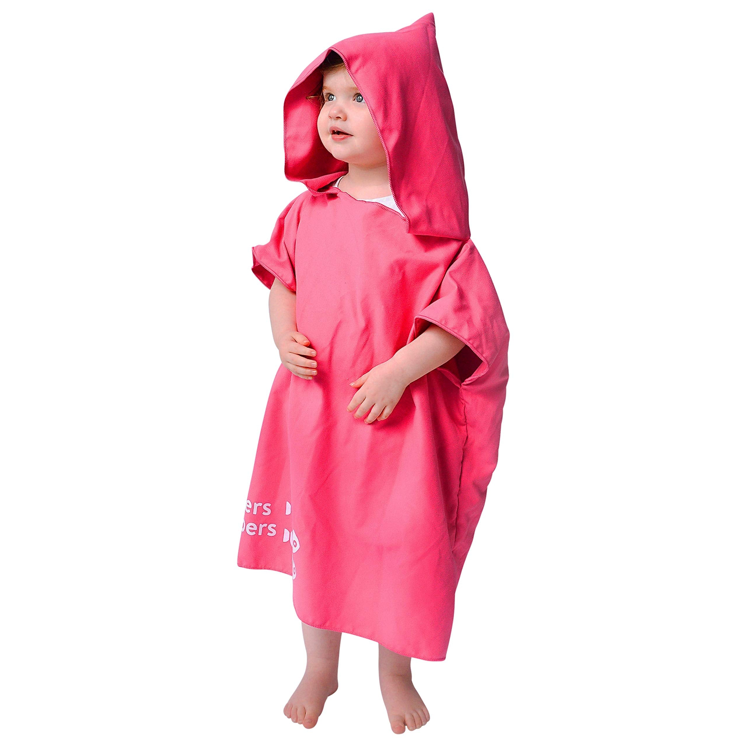 tiddlers & nippers Kids Microfibre Hooded Towel – Quick Dry Beach Poncho