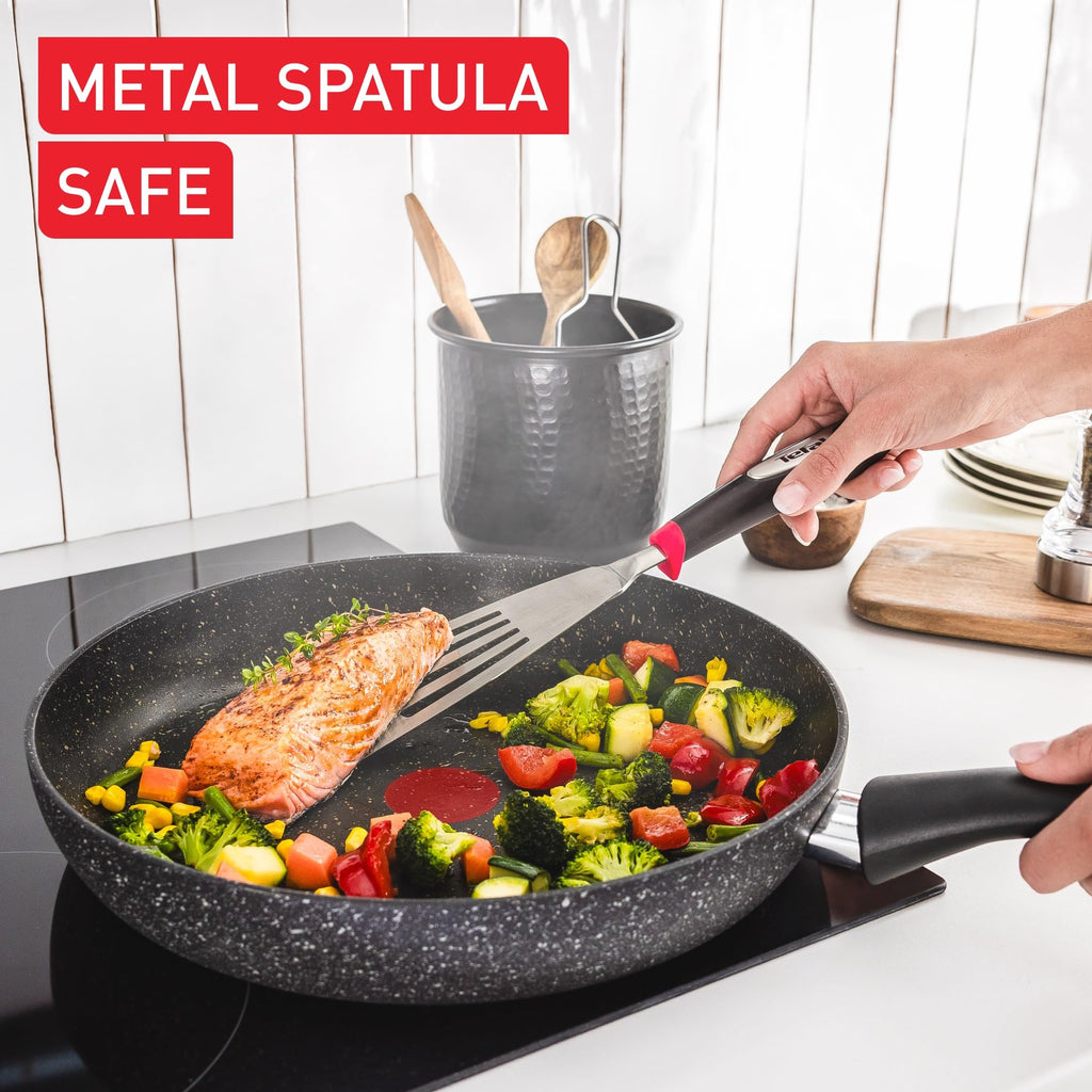 Tefal Titanium Stone Frying Pan 28cm | Non-Stick Induction Cookware