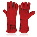 SAFTA Extreme Heat Resistant Welding Gloves | 14" Fireproof Leather
