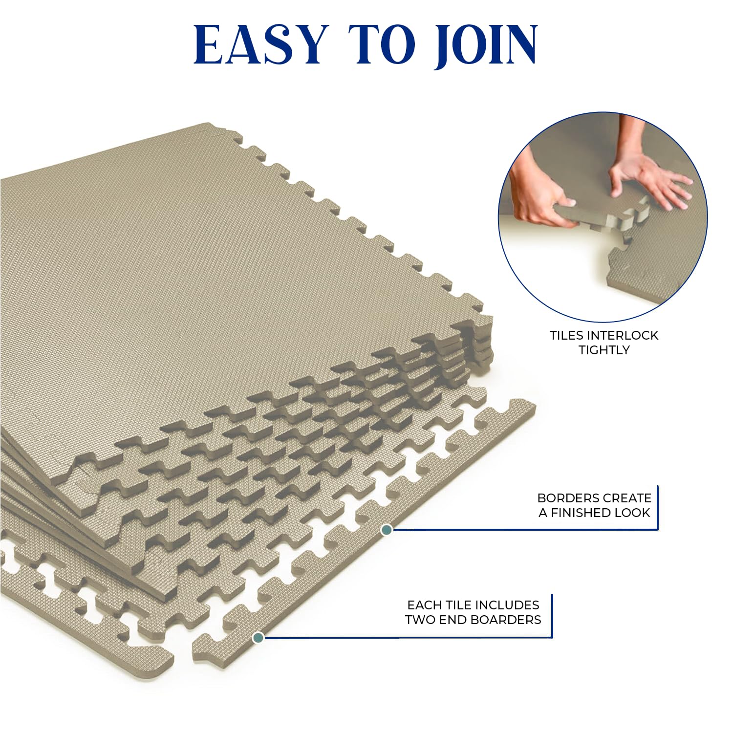 Ediesi EVA Foam Gym Floor Mats – 18 Piece Puzzle Exercise Mat Set