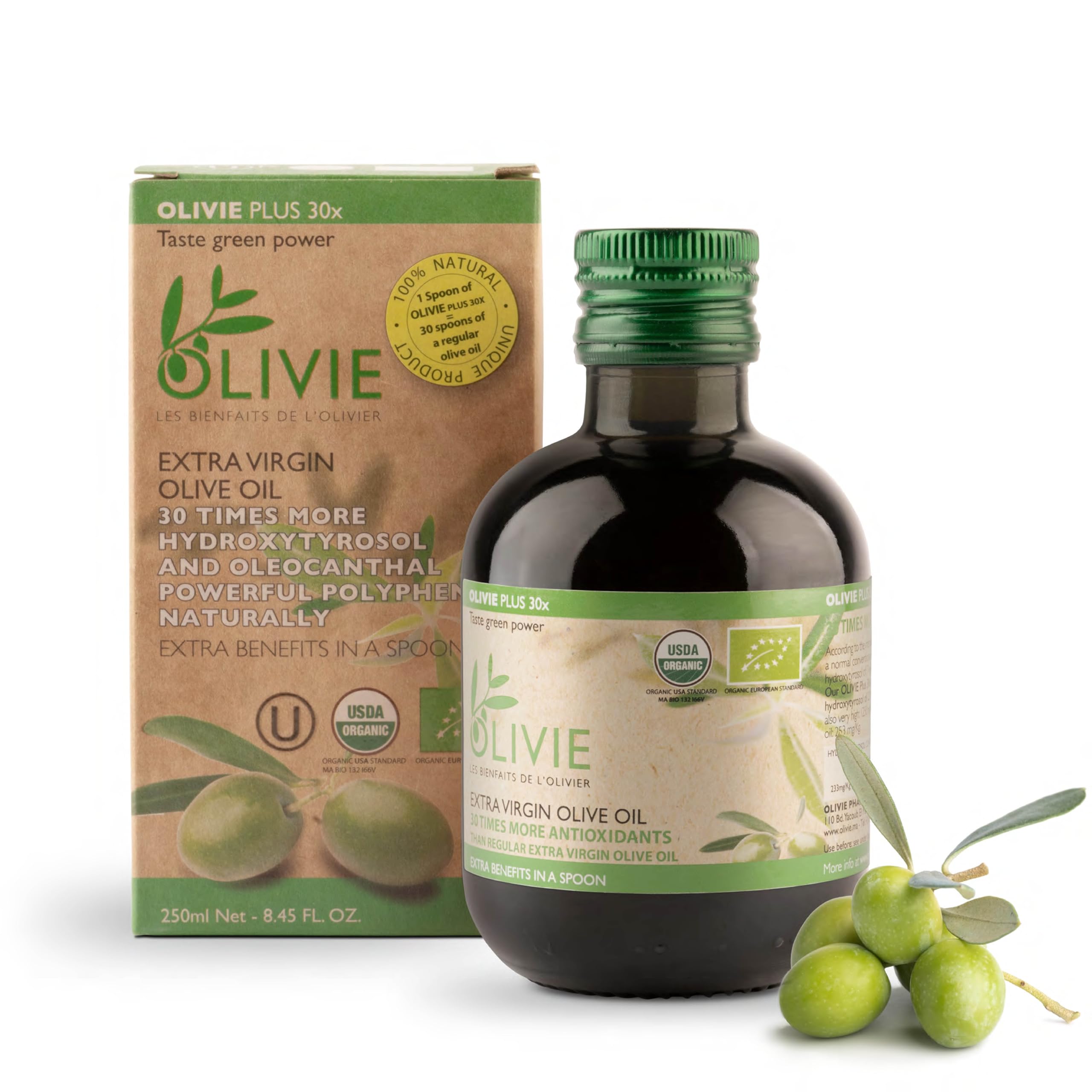 Olivie Plus 30X Organic High Polyphenol Extra Virgin Olive Oil