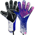 WVVOU Goalkeeper Gloves | Breathable Soccer Goalie Gloves with 4+3mm Grip