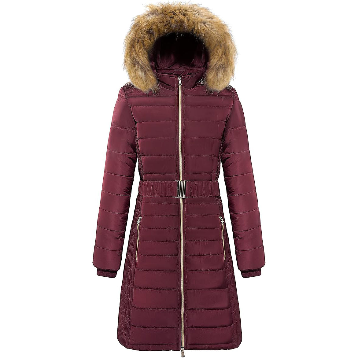 Wantdo Women's Long Puffer Jacket – Waterproof Winter Coat with Hood