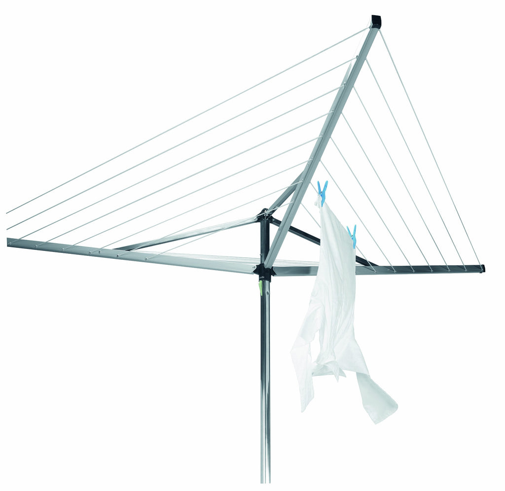 Brabantia 30m Essential Rotary Washing Line | 3-Arm Outdoor Dryer