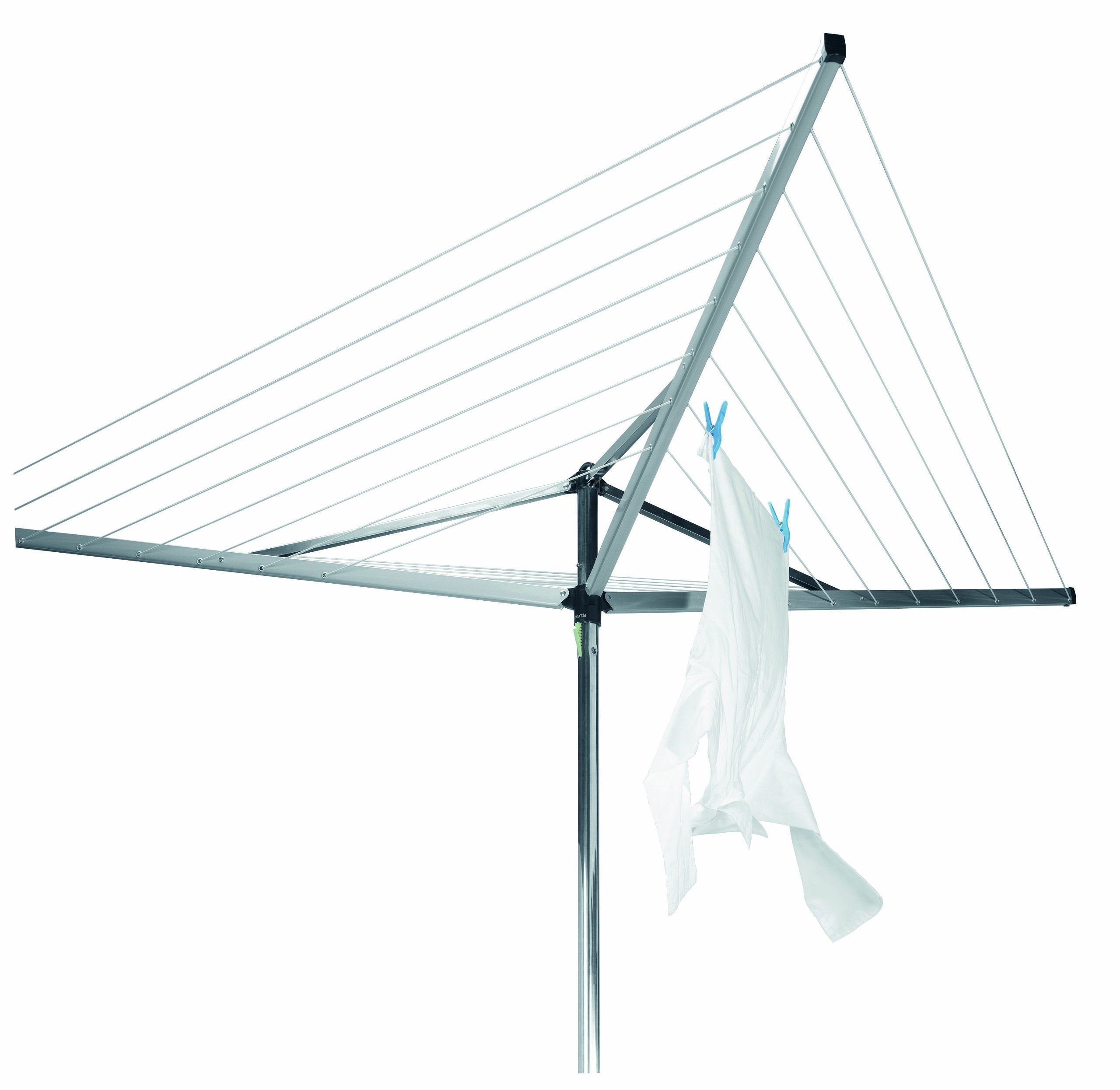 Brabantia 30m Essential Rotary Washing Line | 3-Arm Outdoor Dryer