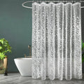 KuuKee 3D Pebble Shower Curtain | Mould Proof PEVA Waterproof - 180x180cm