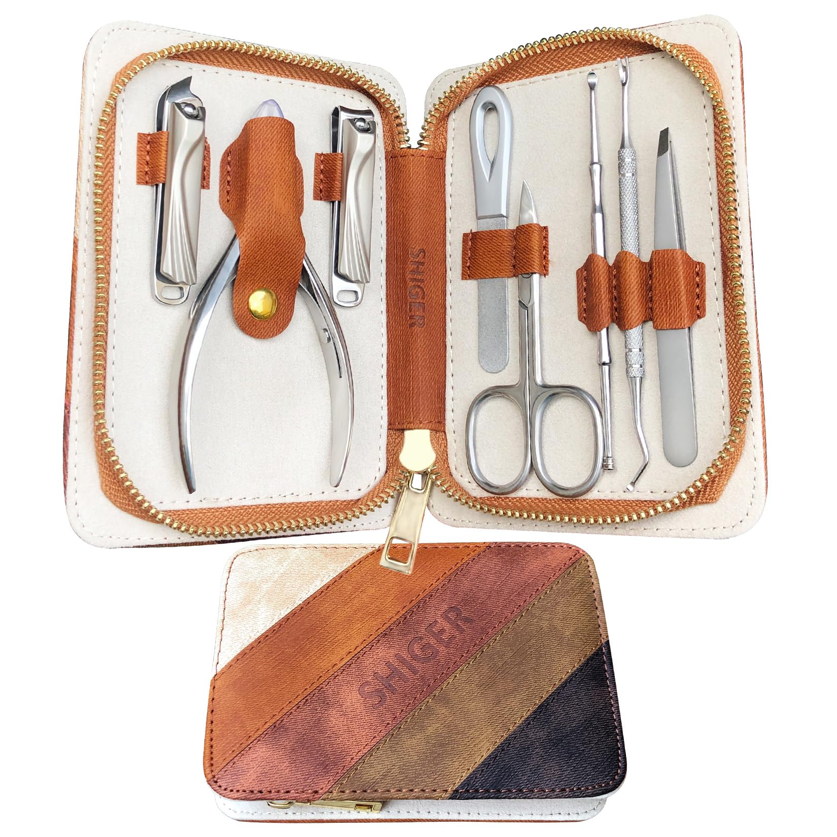 SG Nekoo 8-Piece Stainless Steel Nail Clippers Set for Thick Nails
