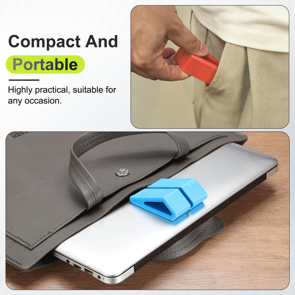 PATIKIL Laptop/Computer Keyboard Stand, 2-Pack Laptop Notebook Holder Portable Ventilated Anti-Slip for Desk Compact Cooling Notebook/Tablet, Green - image 5