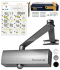 Napoleon N-1000 Automatic Door Closer | Size 3 Heavy Duty Silver