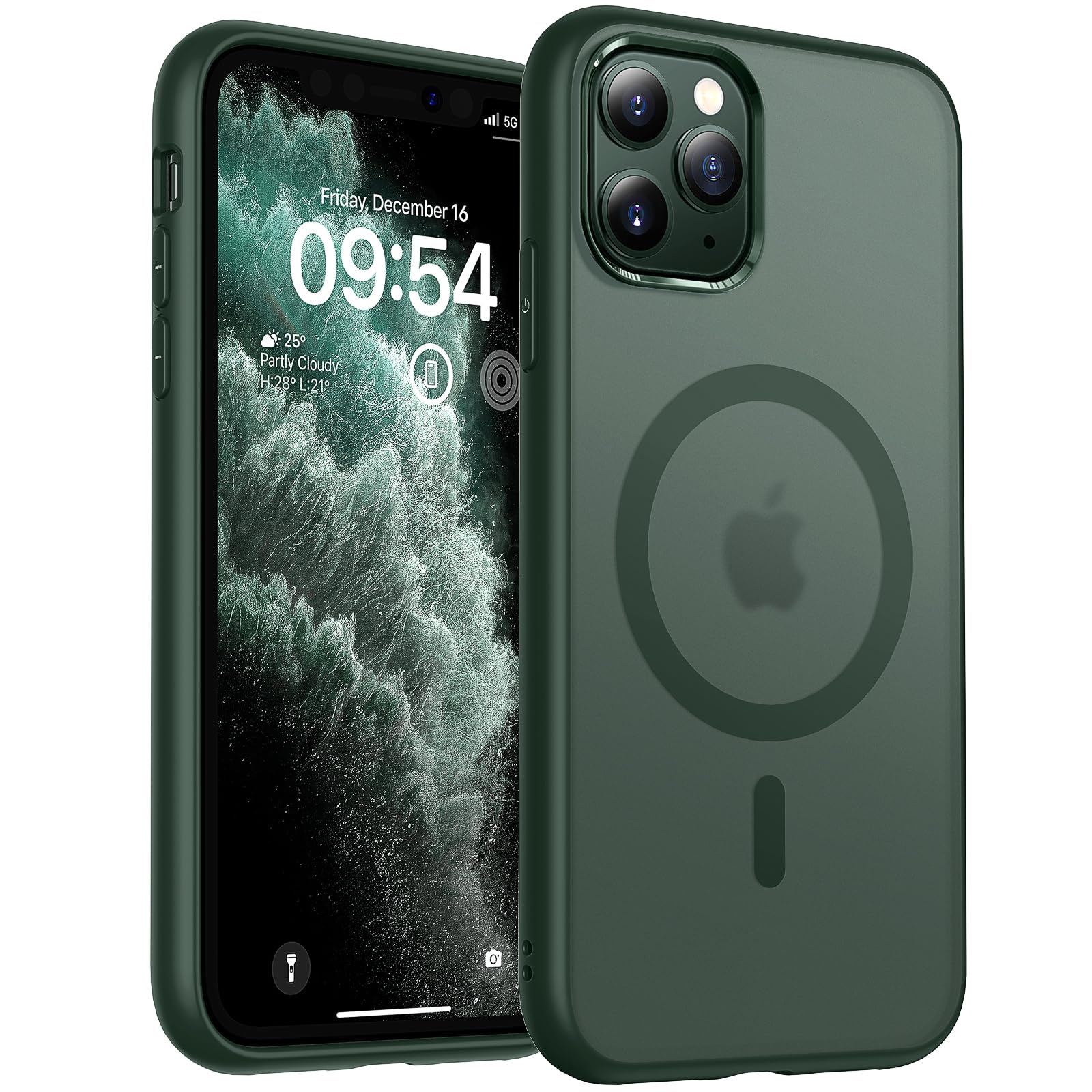 TOCOL iPhone 11 Pro Magnetic Case | Matte Slim Military Grade Cover