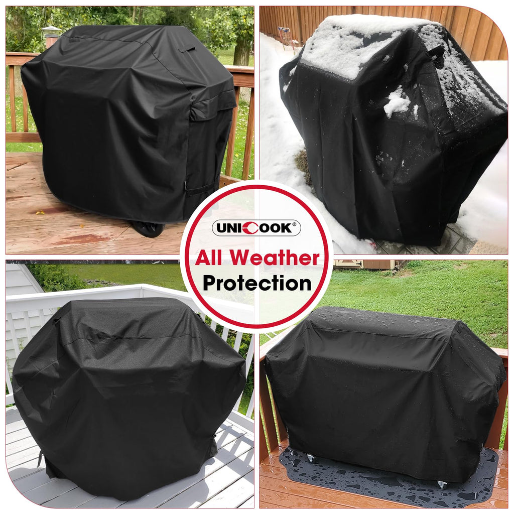 Unicook 55 Inch BBQ Cover – Heavy Duty Waterproof UV Resistant Grill Cover