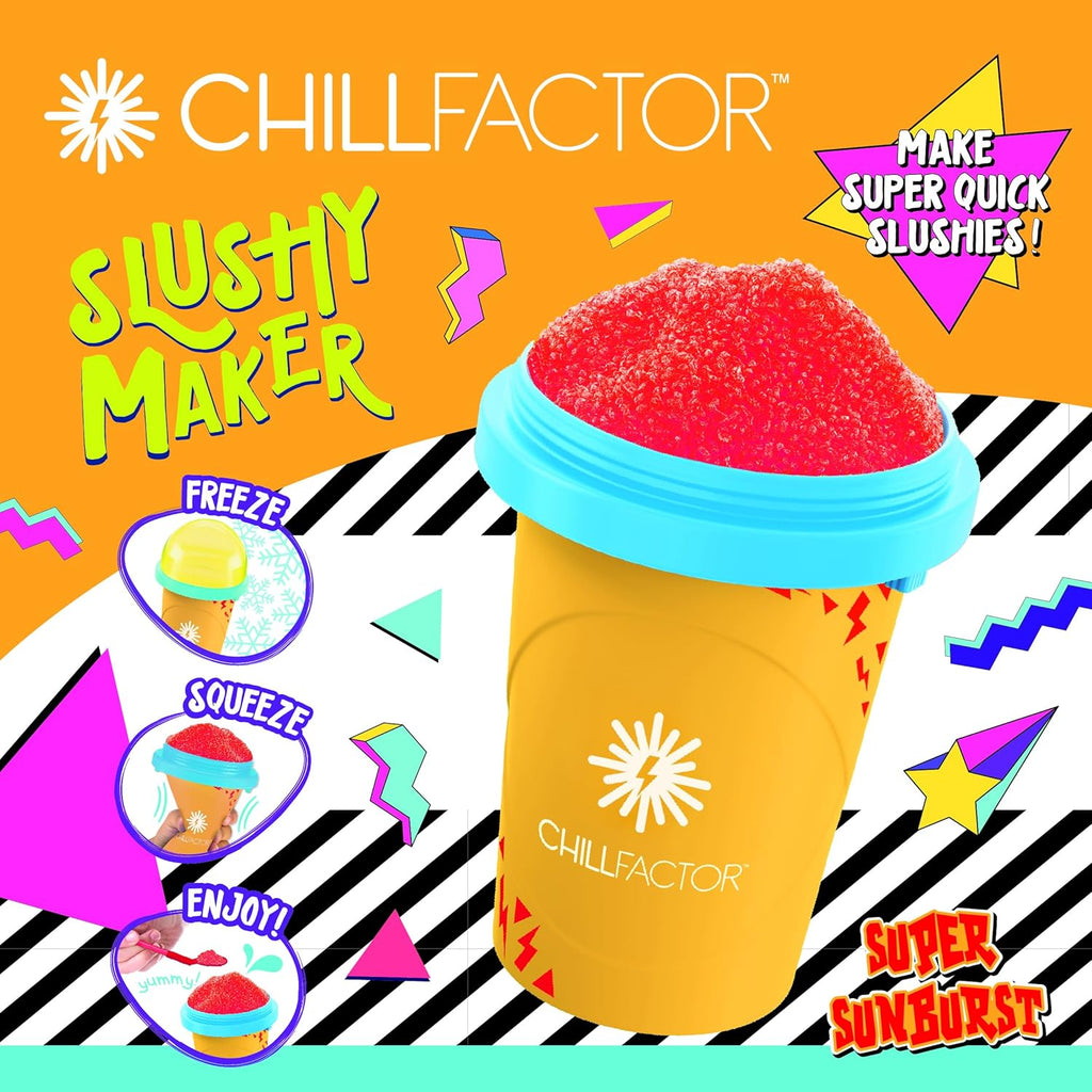 ChillFactor Colour Shock Slushy Maker – Rapid Freeze Reusable Cup in Pink