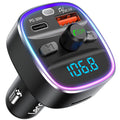 LENCENT Bluetooth 5.4 FM Transmitter Car Adapter | 48W Fast Charging
