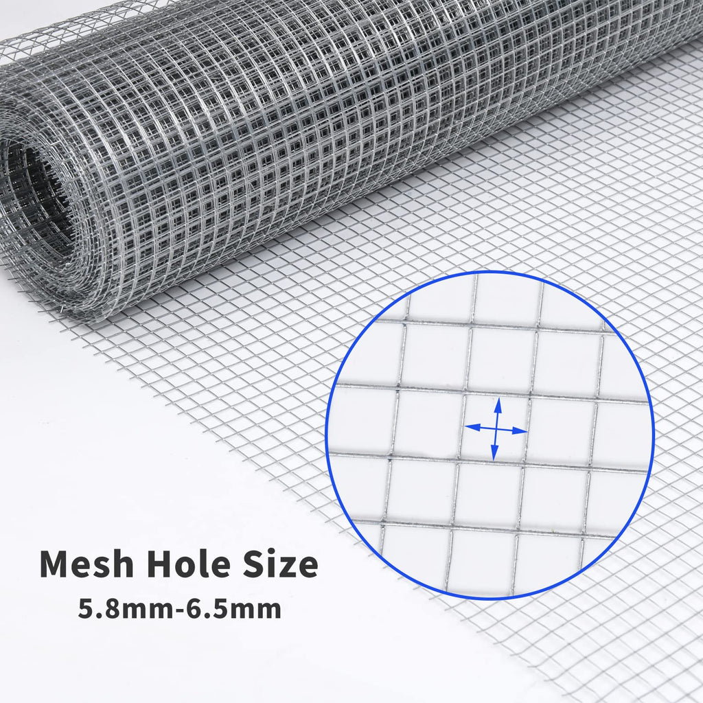 Rodent Mesh – 6m x 50cm Galvanized Hardware Cloth Wire Roll