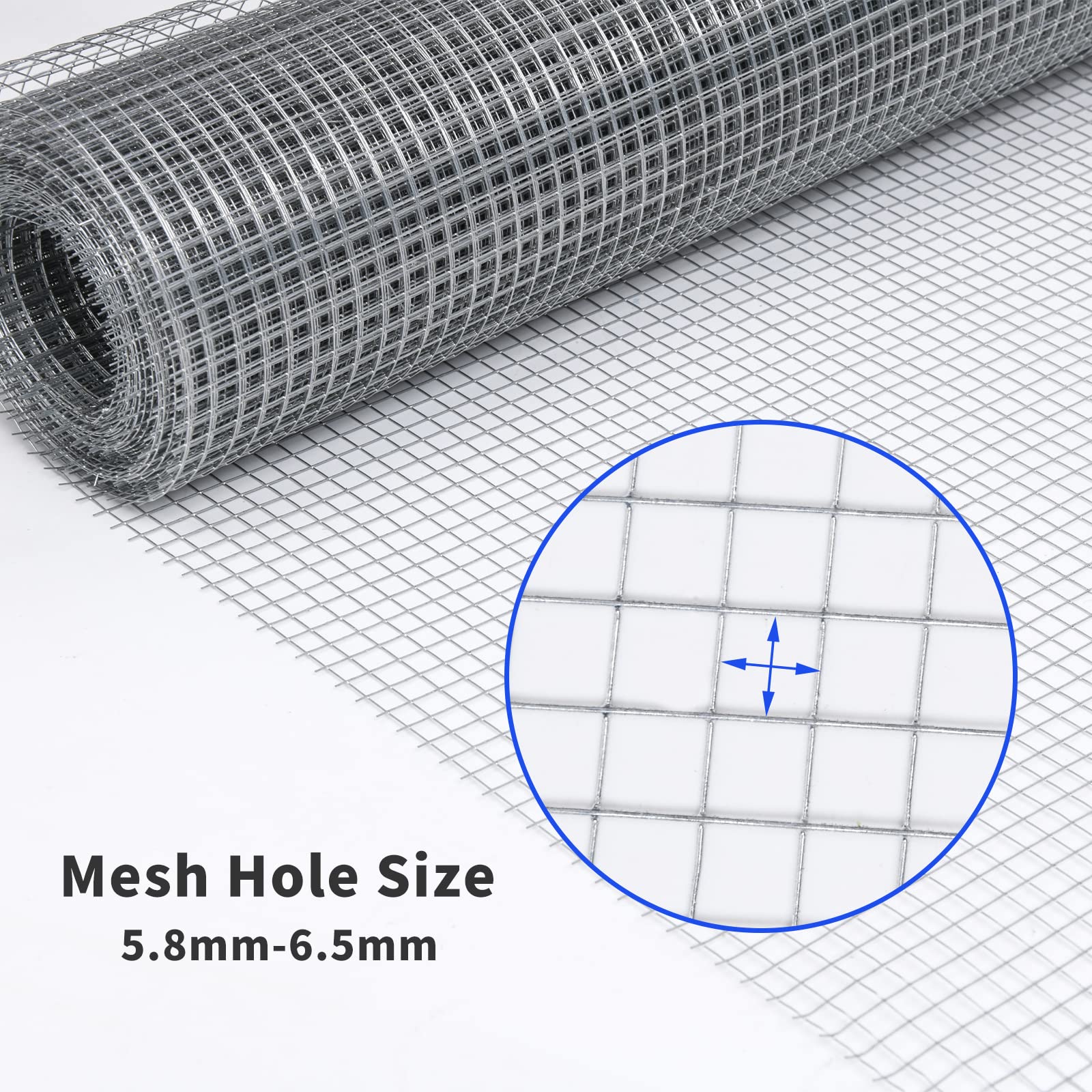 Rodent Mesh – 6m x 50cm Galvanized Hardware Cloth Wire Roll